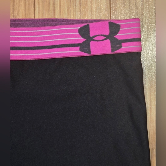 NWOT Under Armour Black and Pink Athletic Shorts - Picture 3 of 5